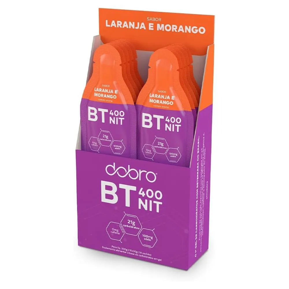 BT NITRATO GEL DOBRO LARANJA E MORANGO (10 SACHêS) - DOBRO