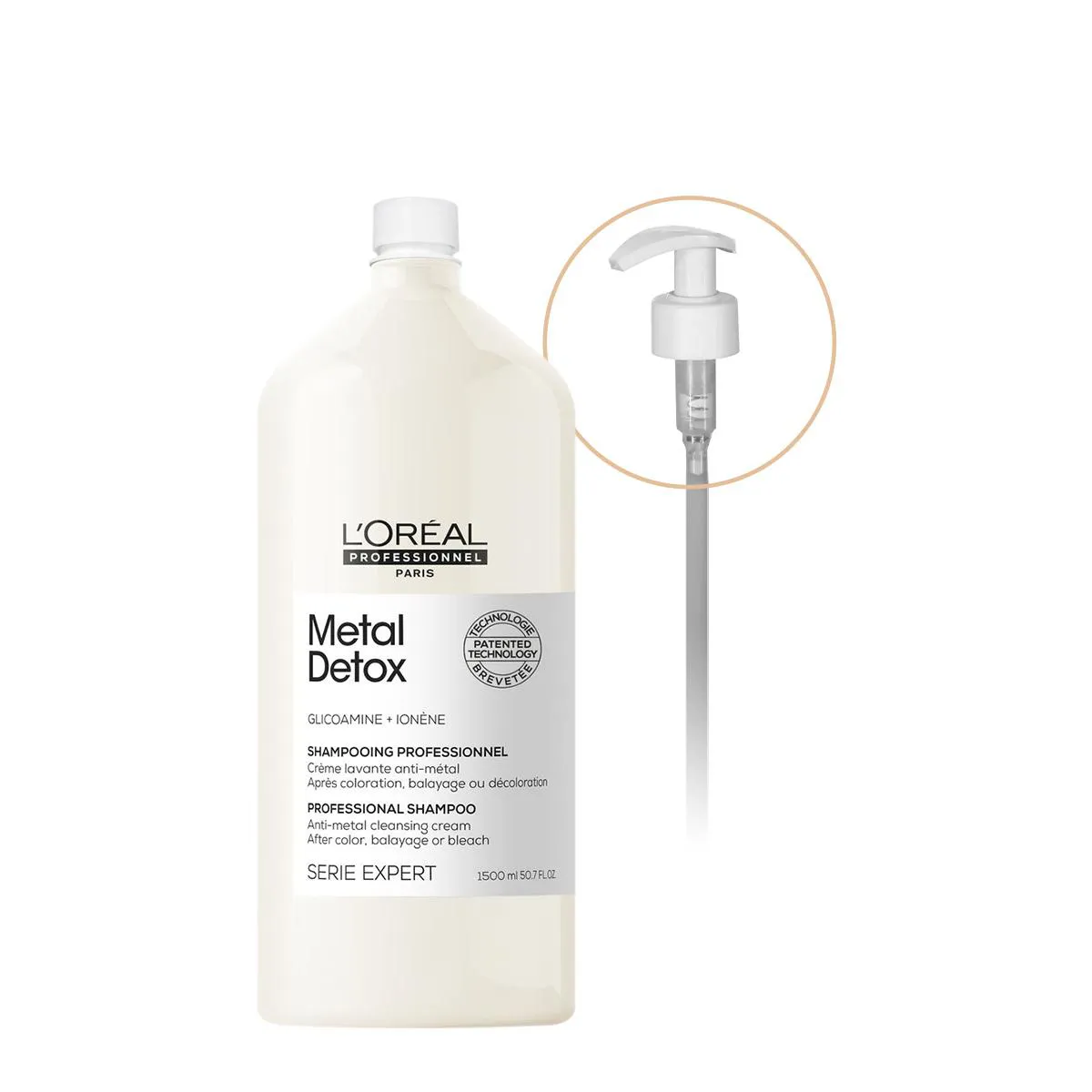KIT L'ORéAL PROFESSIONNEL METAL DETOX SHAMPOO VáLVULA PUMP (2 PRODUTOS)