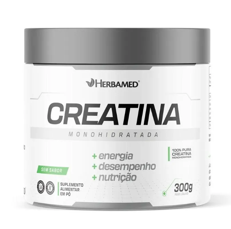 CREATINA MONOHIDRATADA 300G  SEM SABOR - HERBAMED