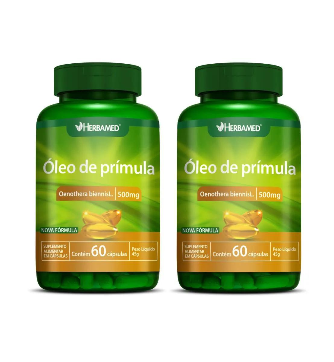KIT 2 ÓLEO DE PRíMULA 60 CáPSULAS - HERBAMED