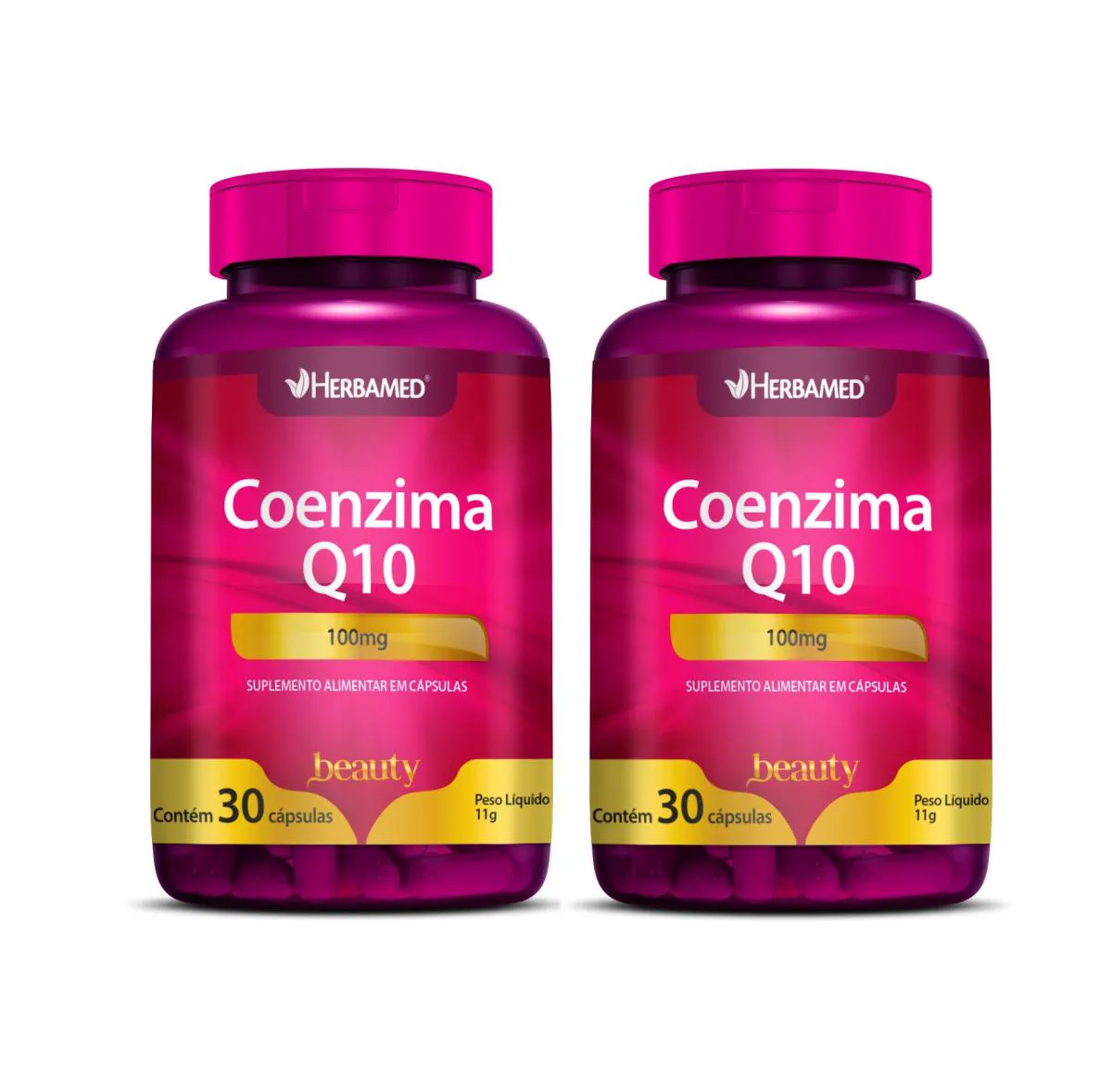 KIT 2 SUPLEMENTO COENZIMA Q10 30 CáPSULAS - HERBAMED BEAUTY