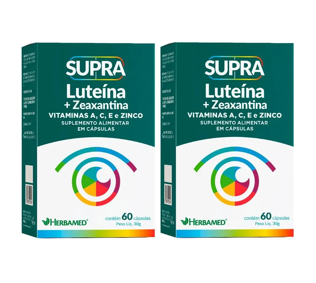 KIT 2 SUPRA LUTEíNA + ZEAXANTINA 60 CáPSULAS - HERBAMED