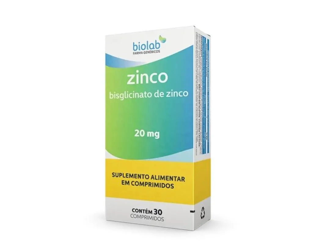 SUPLEMENTO ZINCO 20MG 30 COMPRIMIDOS  - BIOLAB