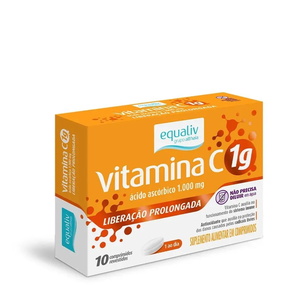 VITAMINA C 10 COMPRIMIDOS 1G XR - EQUALIV
