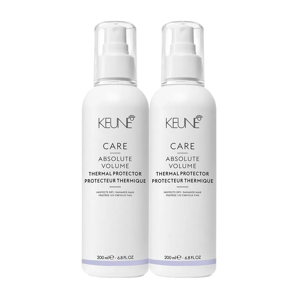 KIT KEUNE CARE ABSOLUTE VOLUME THERMAL PROTECTOR  PROTETOR TéRMICO 200ML (2 UNIDADES)