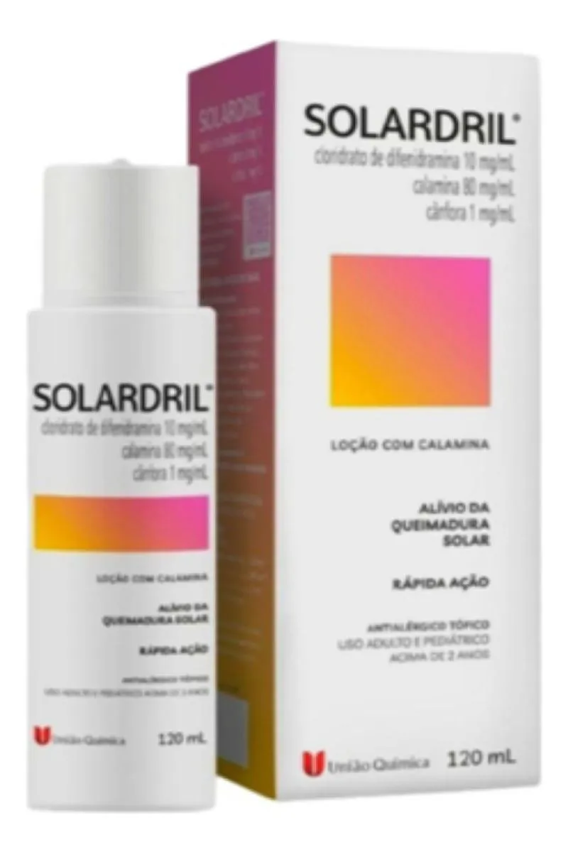 LOçãO COM CALAMINA PóS SOL SOLARDRIL 120ML