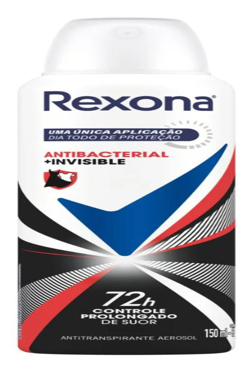 DESODORANTE REXONA AEROSOL ANTIBACTERIAL INVISIBLE 150ML