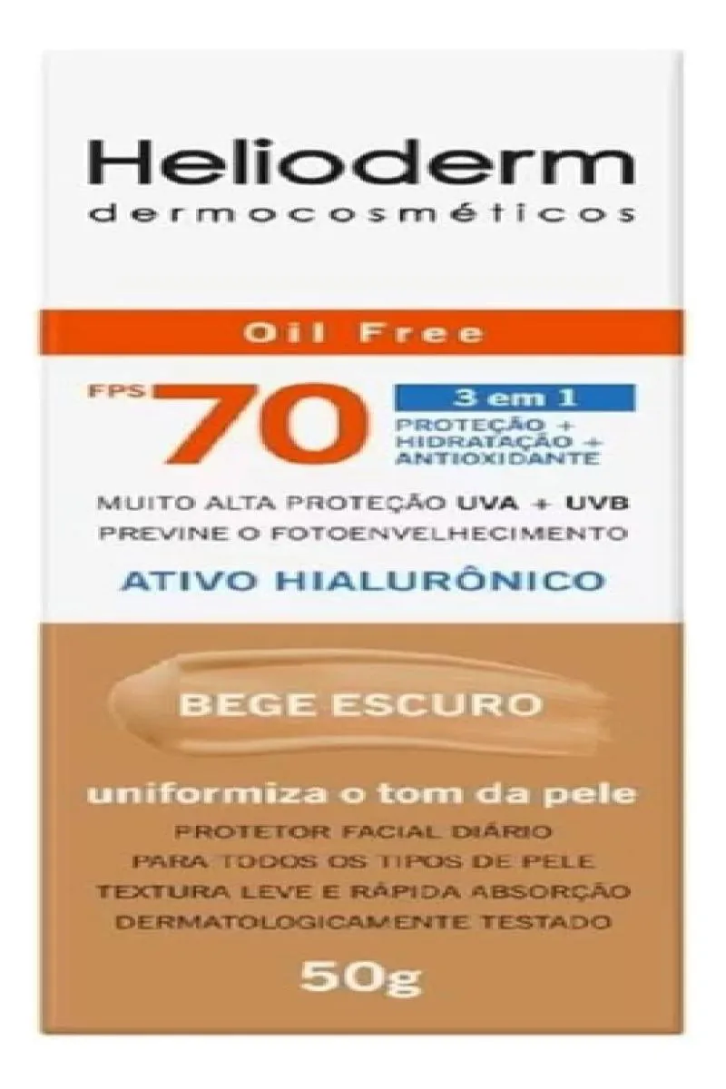 HELIODERM FACIAL BEGE ESCURO 50G FPS 70