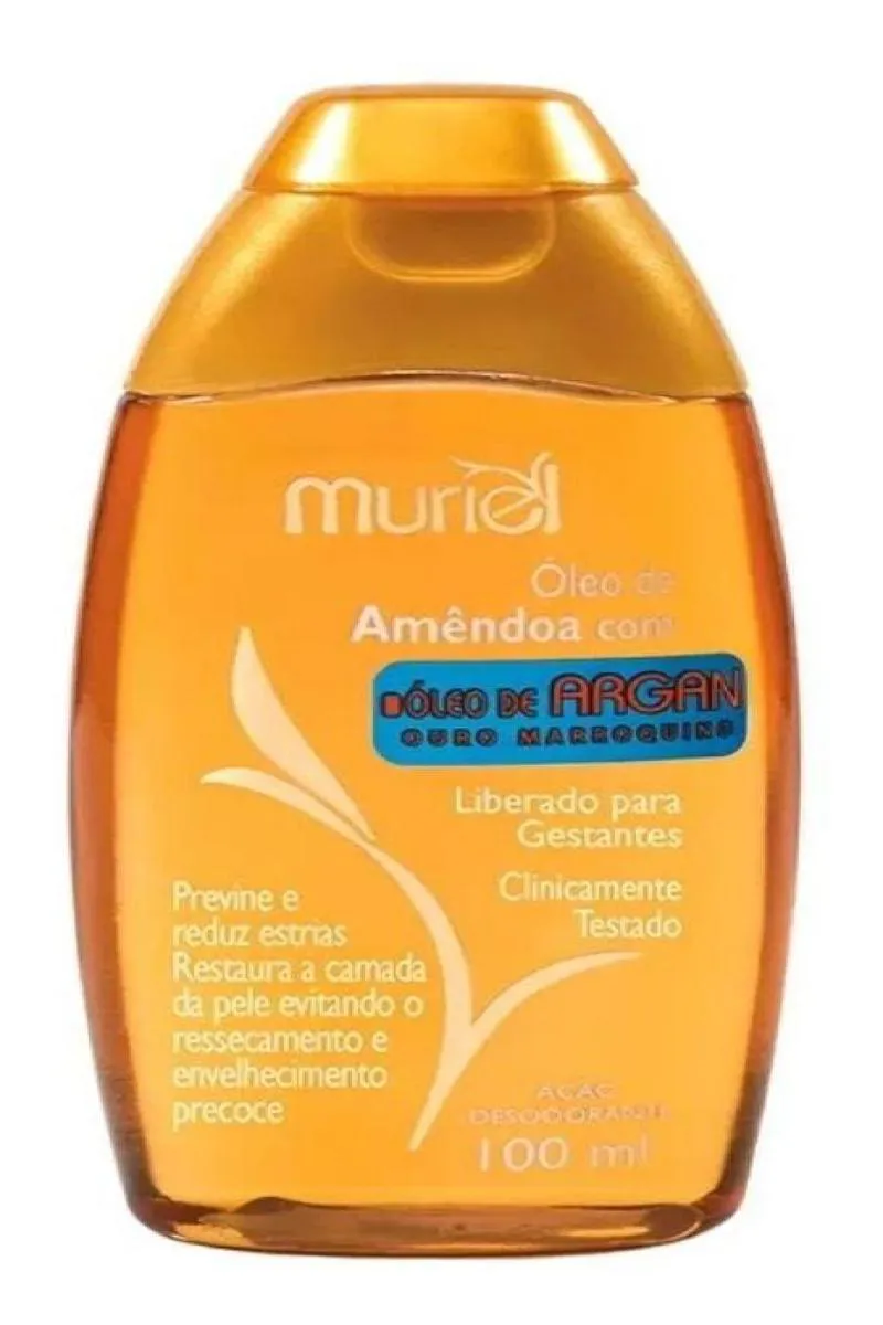 ÓLEO CORPORAL AMêNDOAS AçãO DESODORANTE 100ML - MURIEL TIPO DE EMBALAGEM FRASCO FRAGRâNCIA AMêNDOAS C/ ARGAN OURO MARROQUINO