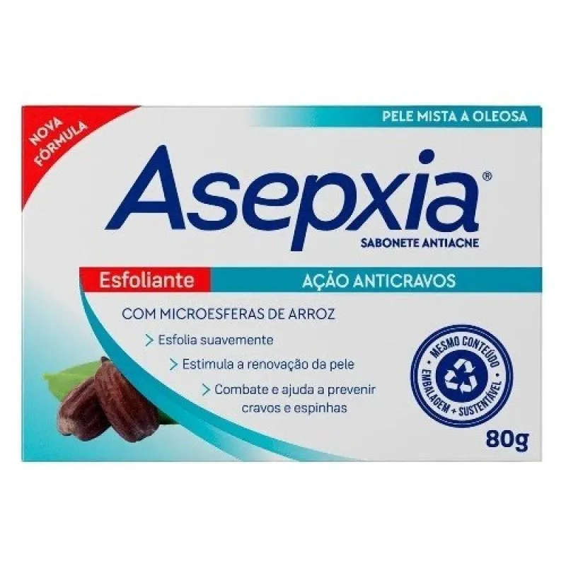 SABONETE ASEPXIA BARRA 80G Esfoliante