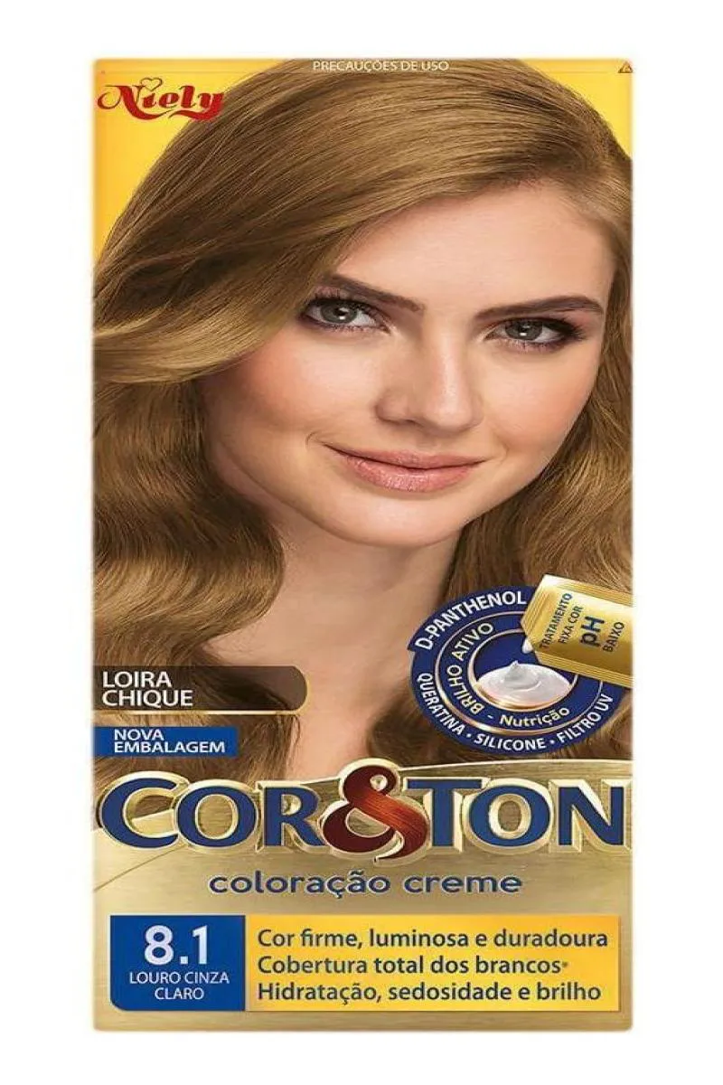 TINTURA COLORAçãO COR & TON NIELY 2.0 PRETO INTENSO 81 Loro Cinza Claro