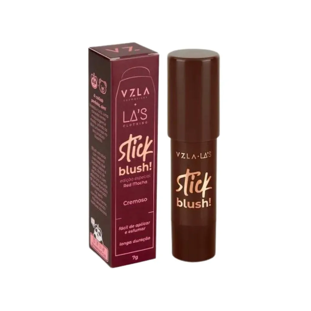 BLUSH EM BASTãO VIZZELA STICK RED MOCHA