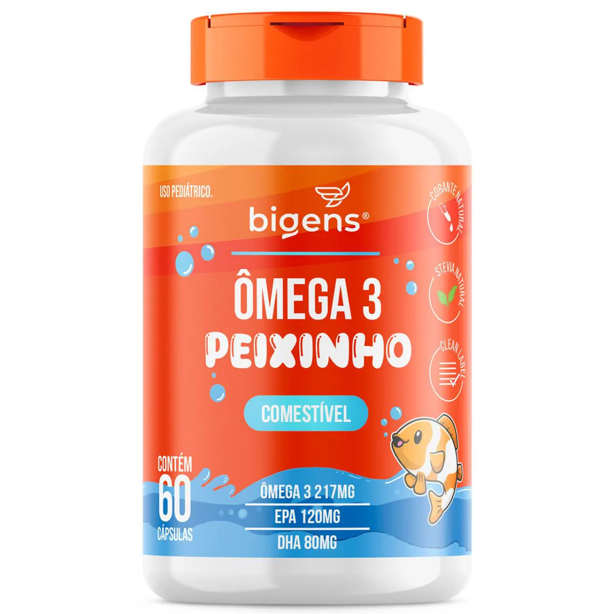 BIGENS ÔMEGA 3 PEIXINHO 60 CAPS