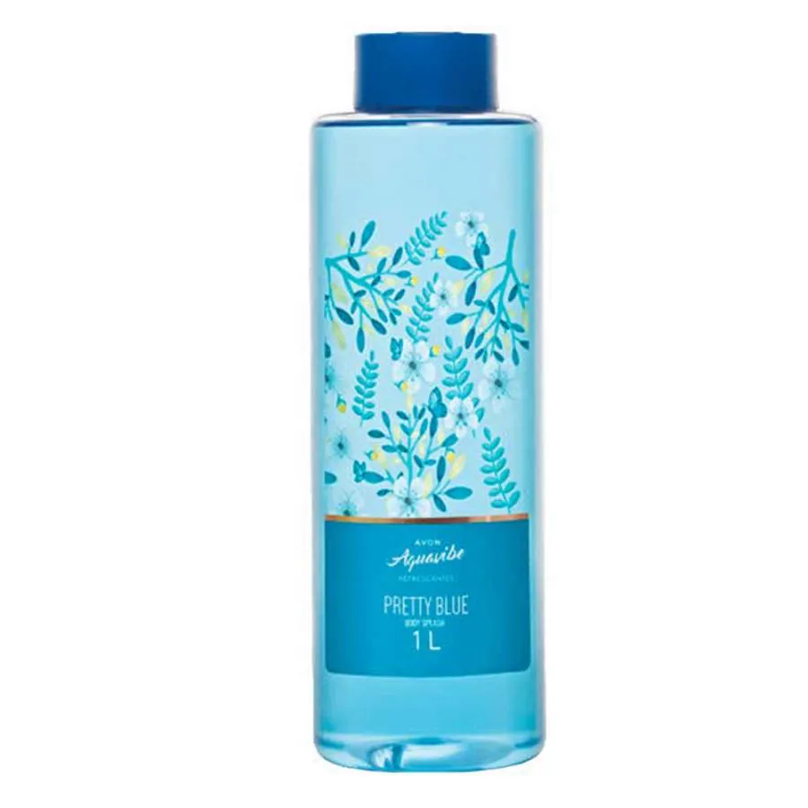 COLôNIA AQUAVIBE BODY SPLASH PRETTY BLUE 1 LITRO - AVON