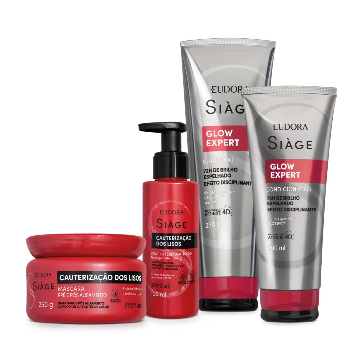 COMBO SIàGE GLOW EXPERT + CAUTERIZAçãO DOS LISOS (4 ITENS)
