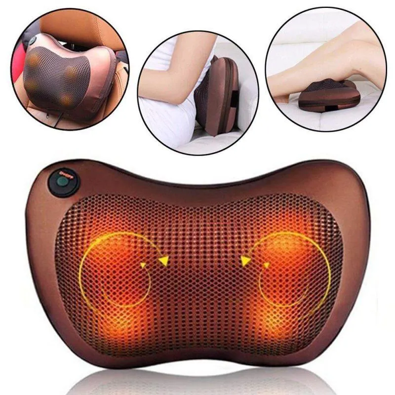 ALMOFADA MASSAGEADORA MOVIMENTOS SHIATSU COM CROMOTERAPIA