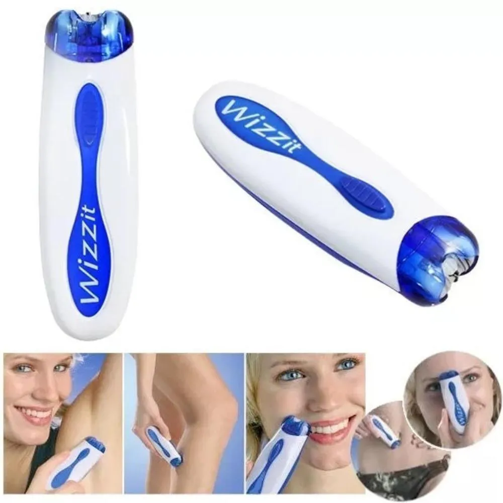 DEPILADOR FEMININO, APARADOR DE PELOS FACIAL, ROSTO E CORPO, AXILAS, PERNAS E VIRILHA, SEM FIO ELéTRICO WIZZIT.
