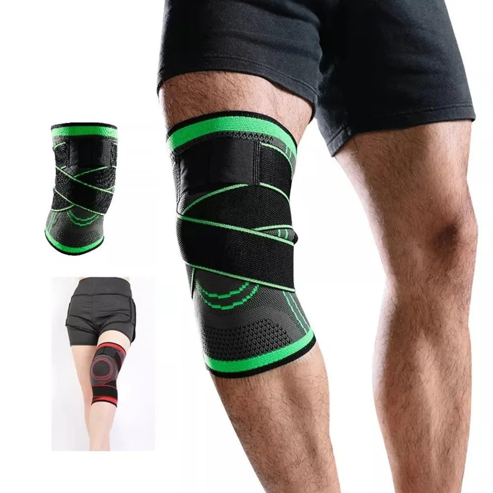 JOELHEIRA TENSOR PERNA ALIVIA DORES CROSSFIT CORRIDA PATELA MUSCULAR TREINO NEOPRENE ARTICULADA AJUSTáVEL