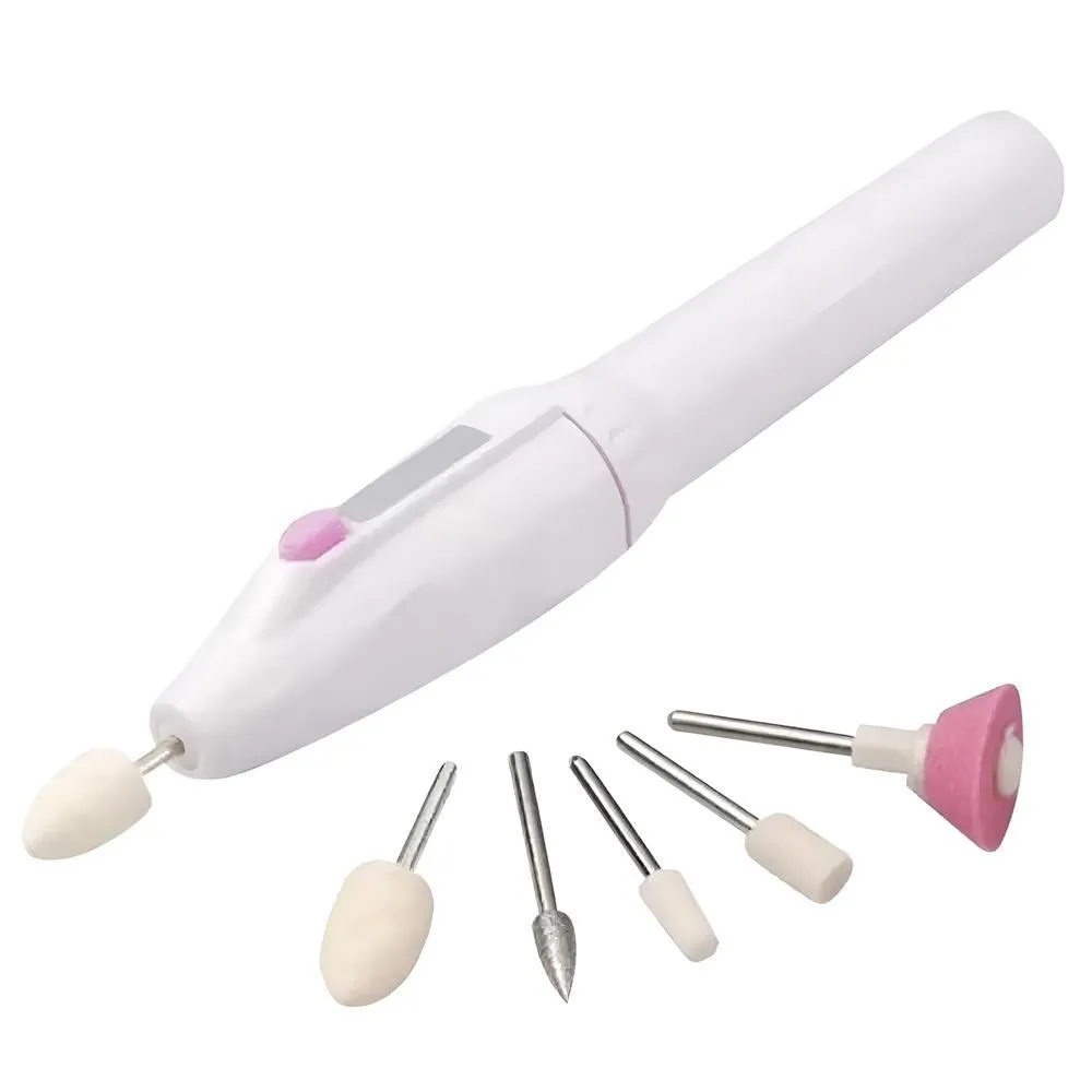 KIT MANICURE PROFISSIONAL ELéTRICA PARA UNHAS, APARELHO PARA LIXAR, MODELAR E POLIR UNHAS