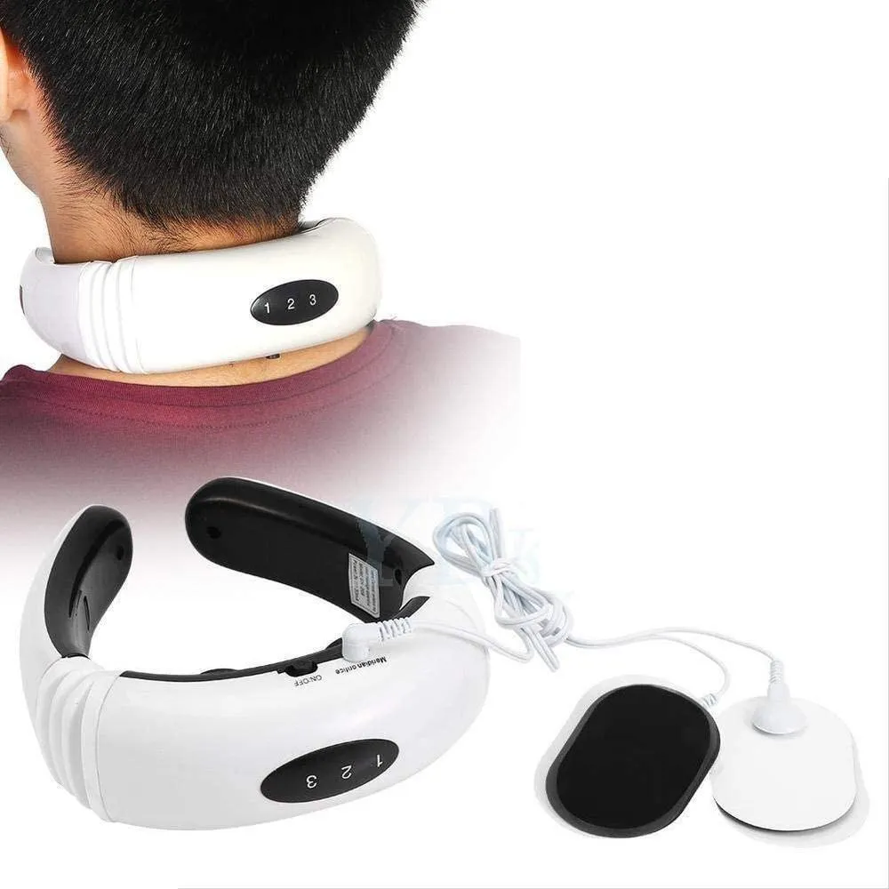 MASSAGEADOR DE PESCOçO OMBROS LOMBAR ELéTRICO TENS CERVICAL FISIOTERAPIA MAGNéTICO MASSAGEM SHIATSU