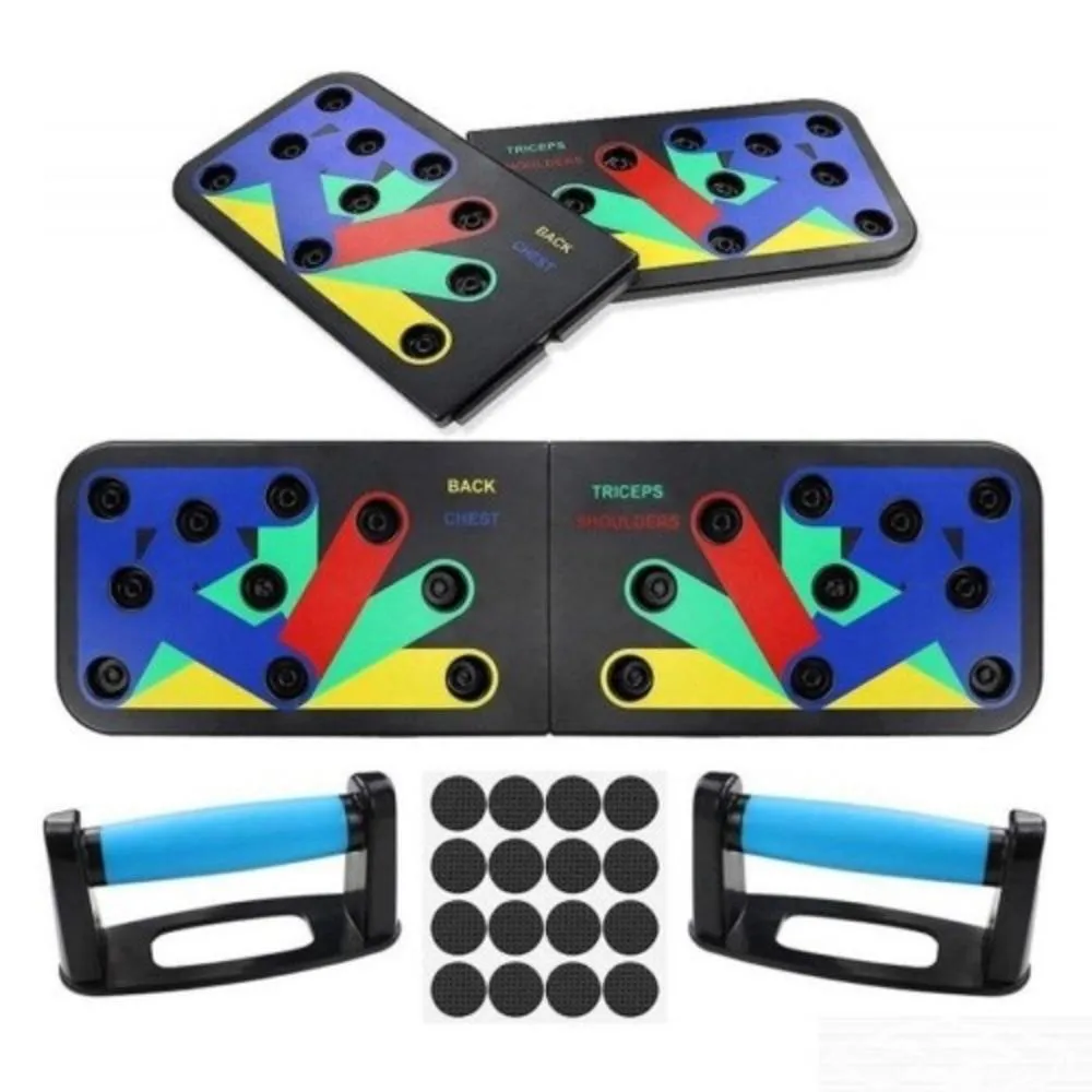 PLATAFORMA DE EXERCíCIOS MULTIFUNCIONAL – APOIO PARA FLEXãO, OMBRO E TRíCEPS, IDEAL PARA ACADEMIA EM CASA, PUSH-UP BOARD