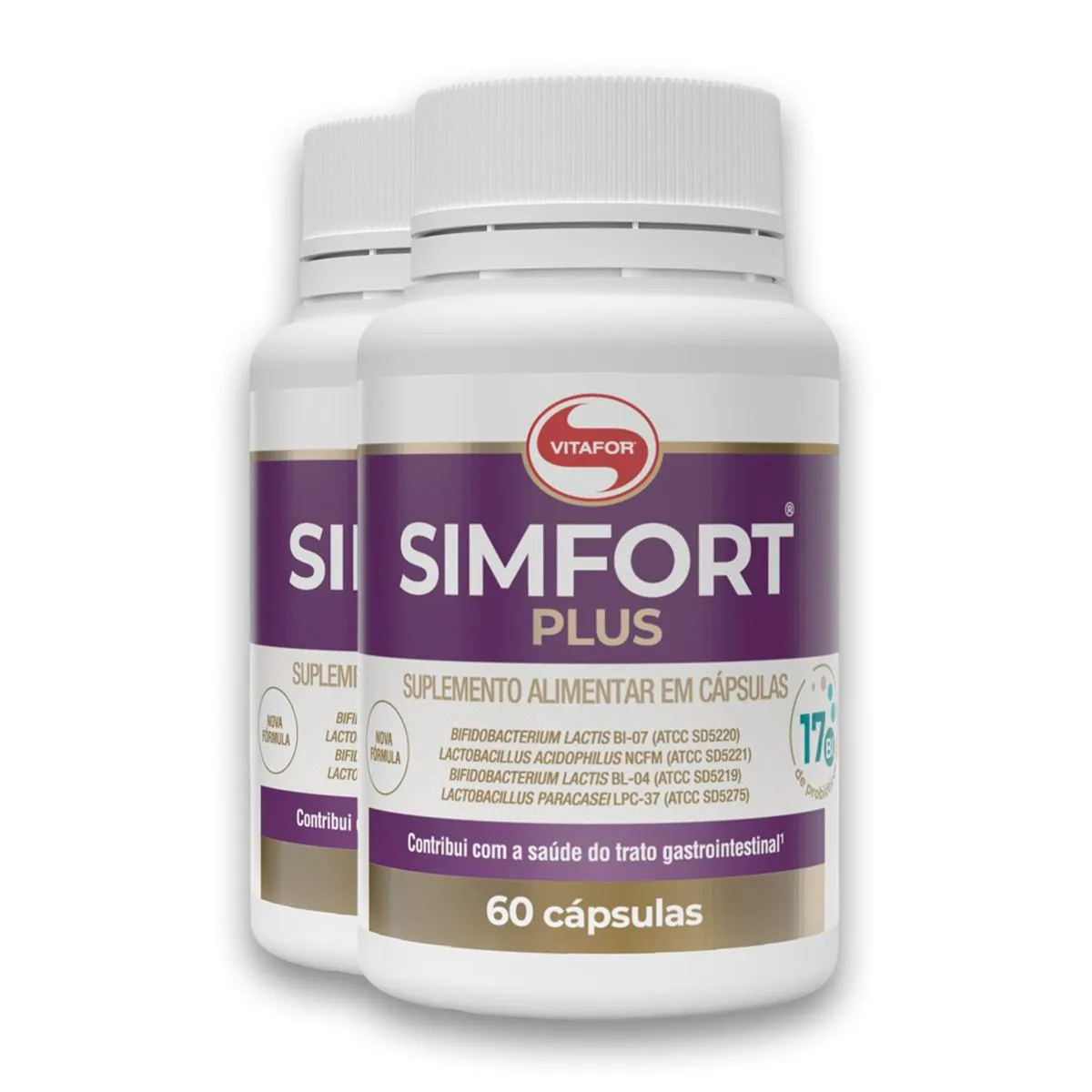 Kit 2 Simfort Plus Vitafor 60 Cápsulas