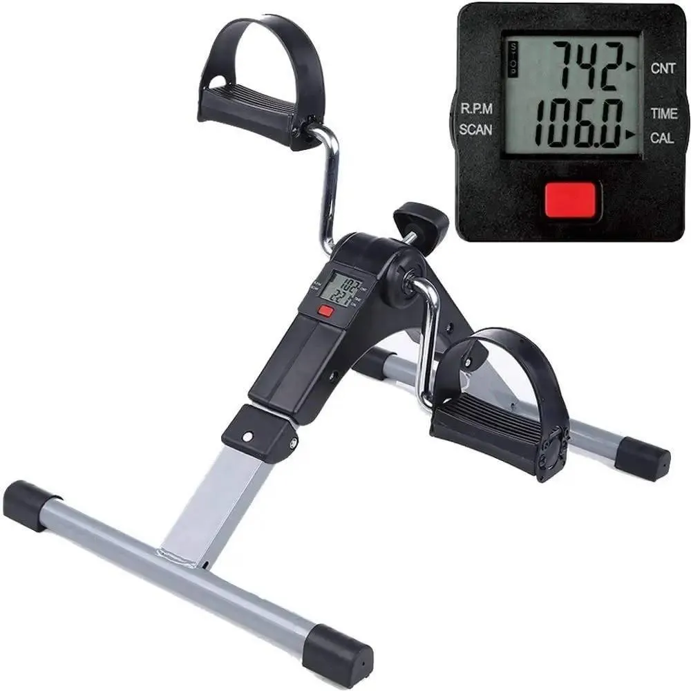 MINI BICICLETA ERGOMéTRICA DE FISIOTERAPIA, DOBRáVEL, COM LCD E CICLO COMPUTADOR. IDEAL PARA EXERCíCIOS DE PERNA E BRAçO