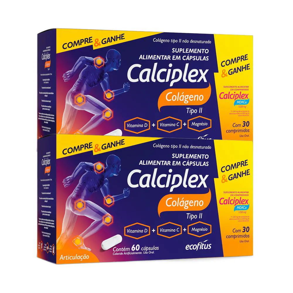 KIT 2X CALCIPLEX COLáGENO II 60 CPS MDKCA 30 CPR ECOFITUS