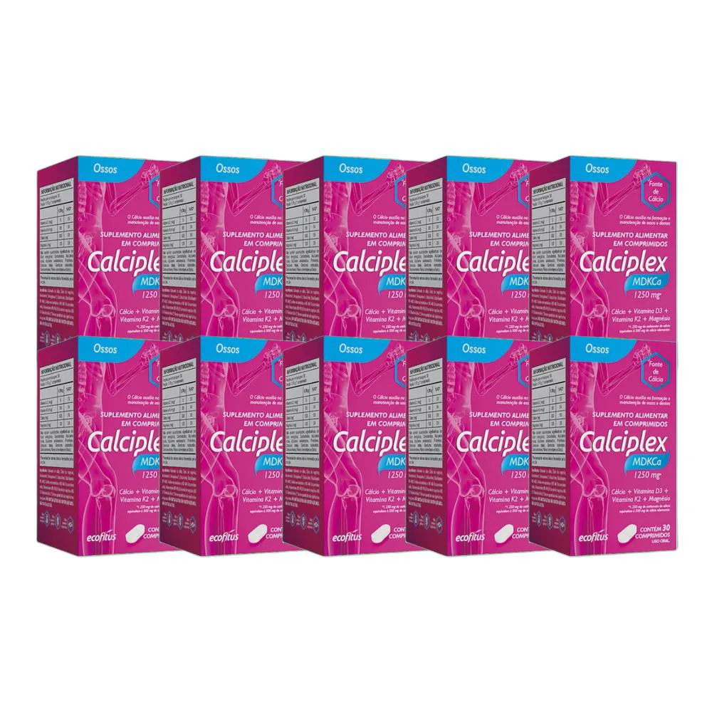 KIT 10X VITAMINAS CALCIPLEX MDKCA 30 CPR - ECOFITUS