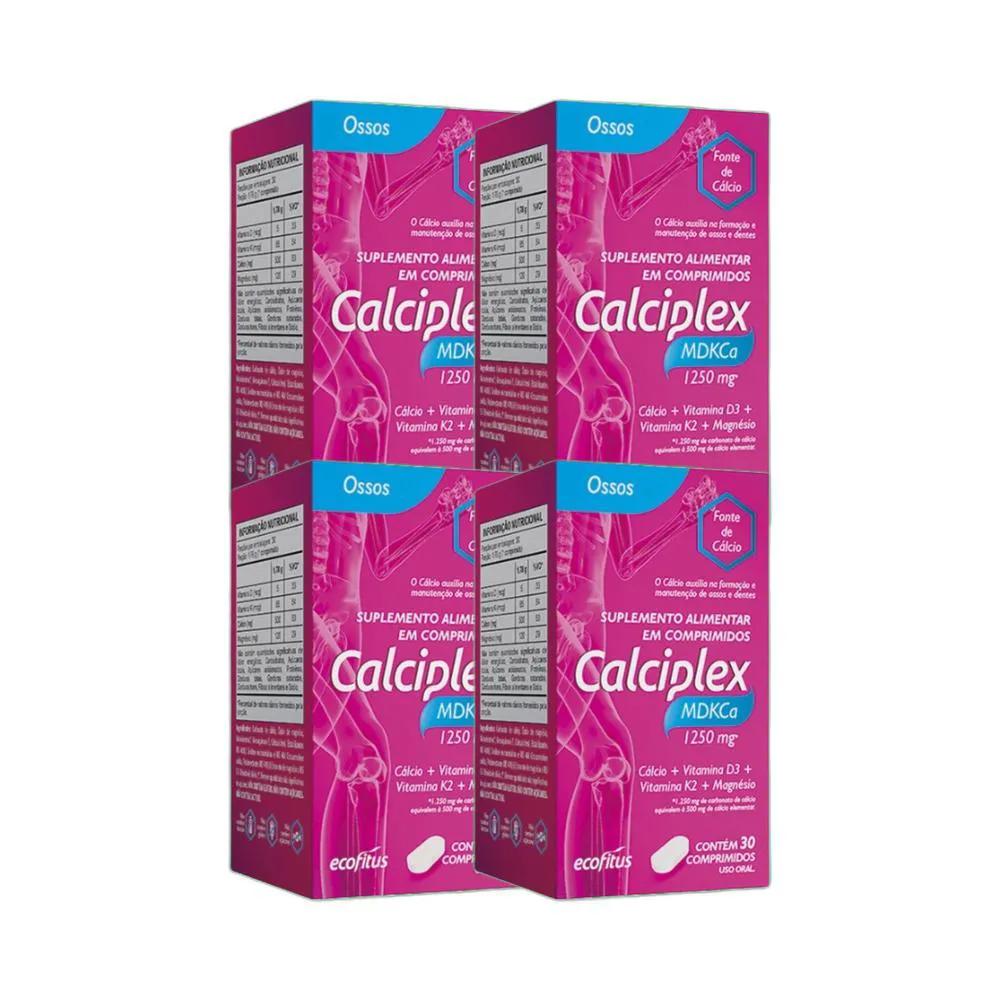 KIT 4X VITAMINAS CALCIPLEX MDKCA 30 CPR - ECOFITUS