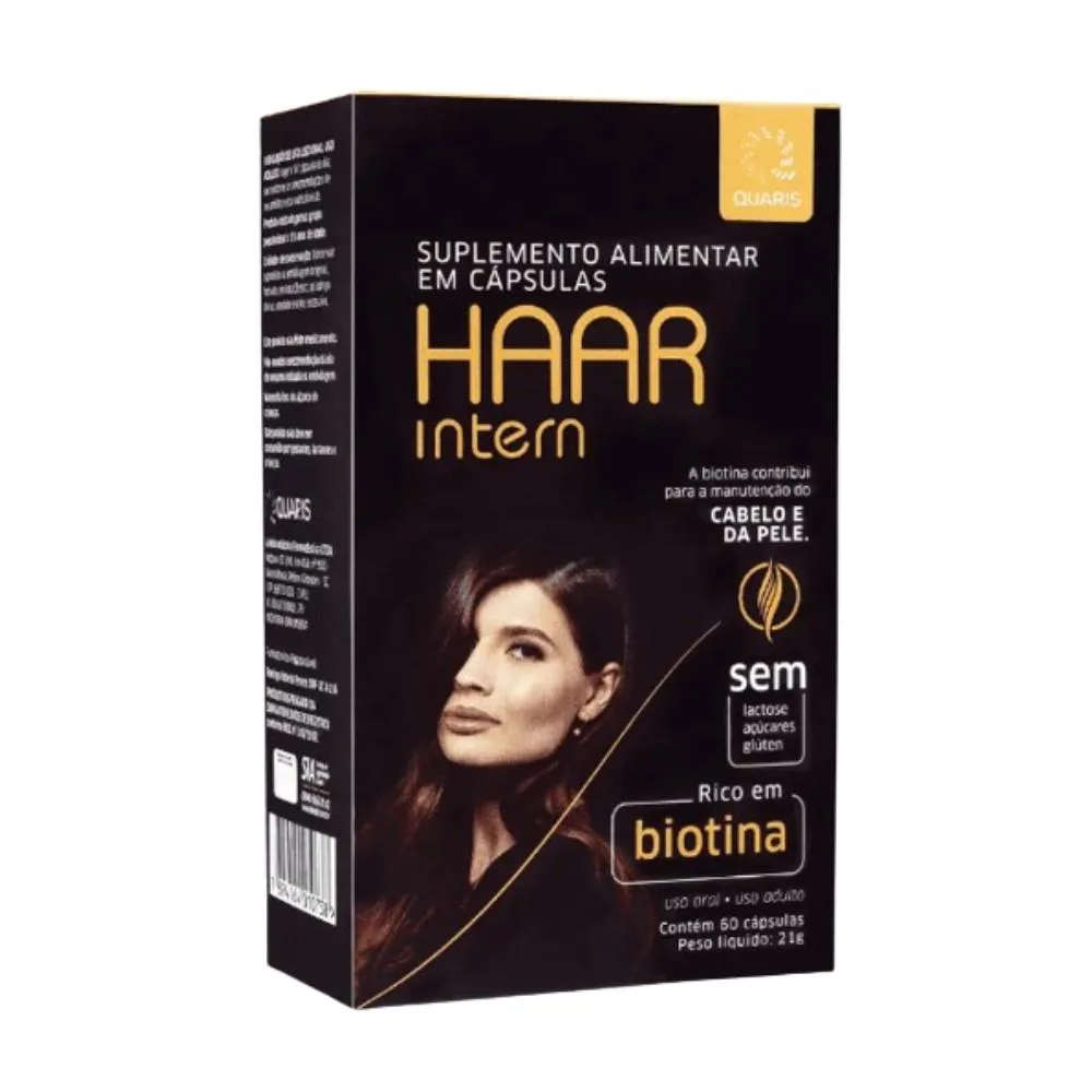VITAMINA HAAR INTERN CABELO E PELE 60 CPS - QUARIS