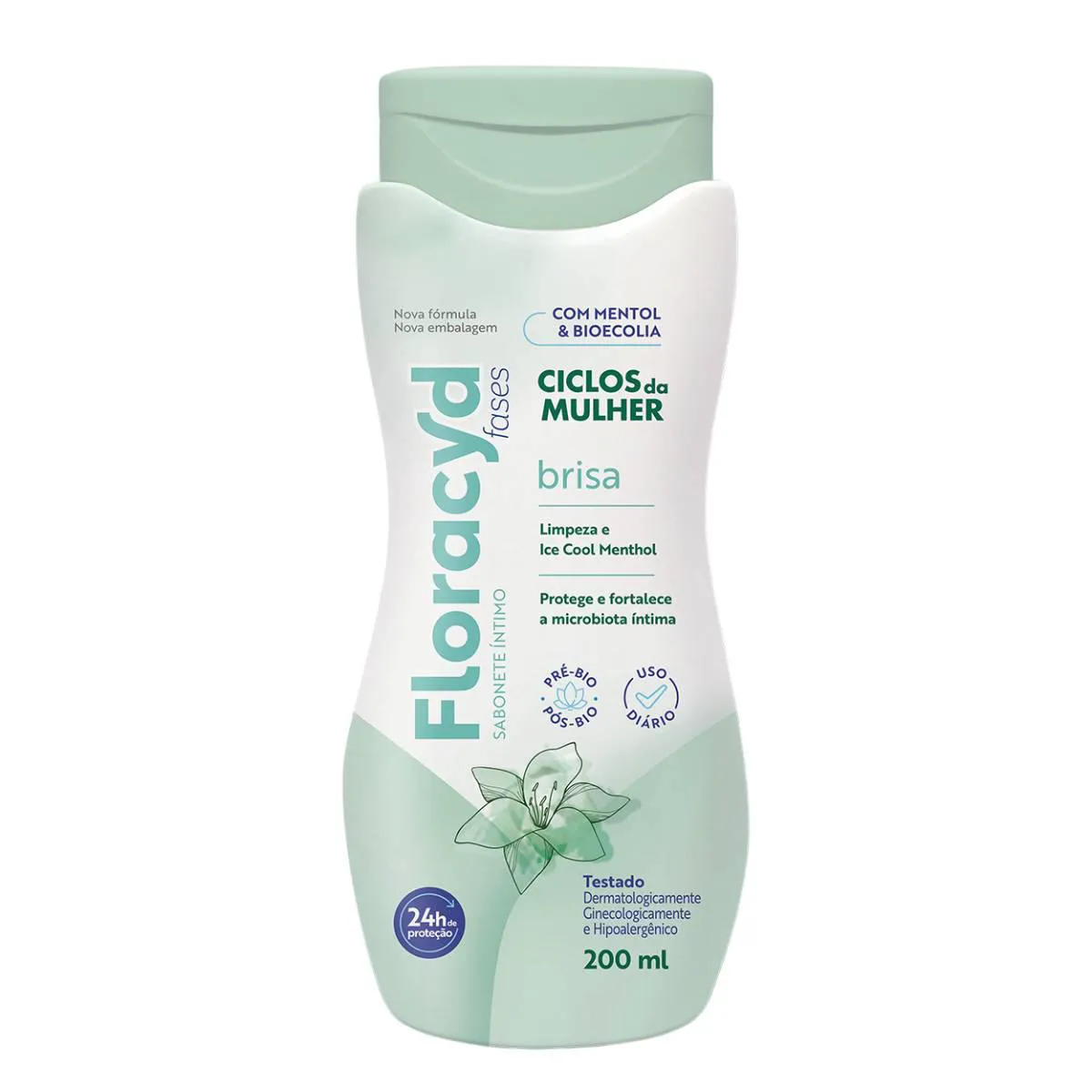 Sabonete Líquido Íntimo Floracyd Brisa Ciclos da Mulher com 200ml