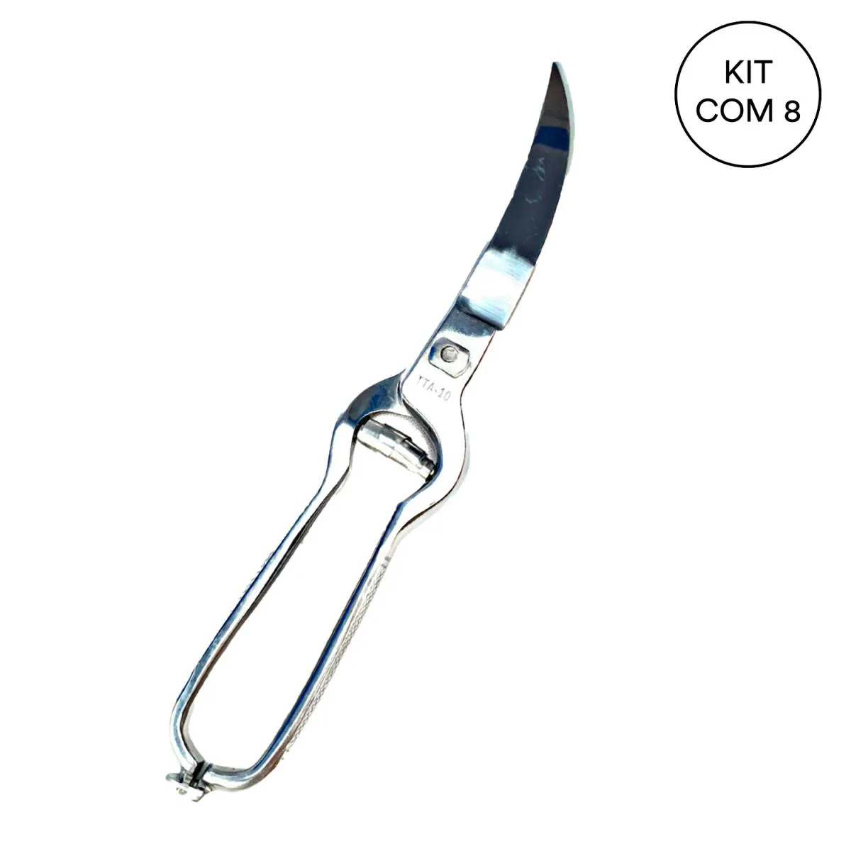 KIT 8 TESOURA FORJADA PARA TRINCHAR COM MOLA 25 CM NYBC
