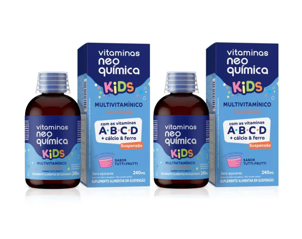 KIT 2 MULTIVITAMíNICO 240ML NEO QUíMICA KIDS