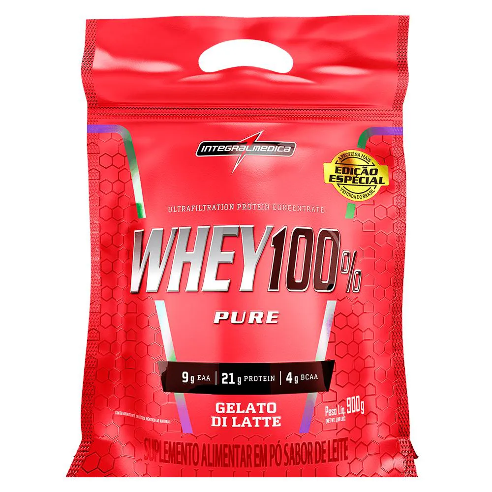 WHEY PROTEIN CONCENTRADO 900G GELATO DE LATTE INTEGRALMEDICA