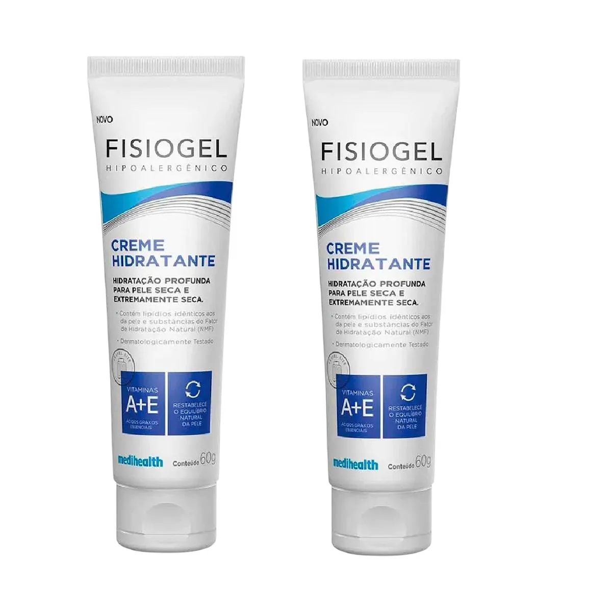 KIT 02 FISIOGEL CREME HIDRATANTE 60G - MEGALABS