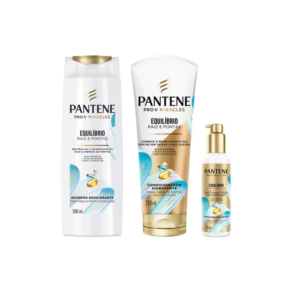 KIT PANTENE EQUILIBRIO 1 SH 300ML+ 1 COND 150ML+1 SERUM 95ML