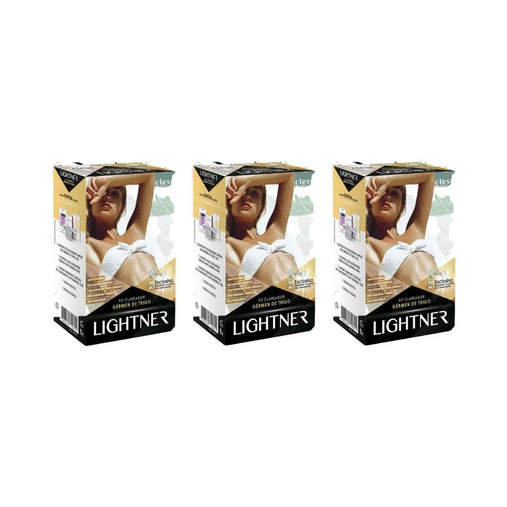 KIT LIGHTNER GERMEN TRIGO DESCOLORANTE 20G - KIT C/ 3UN