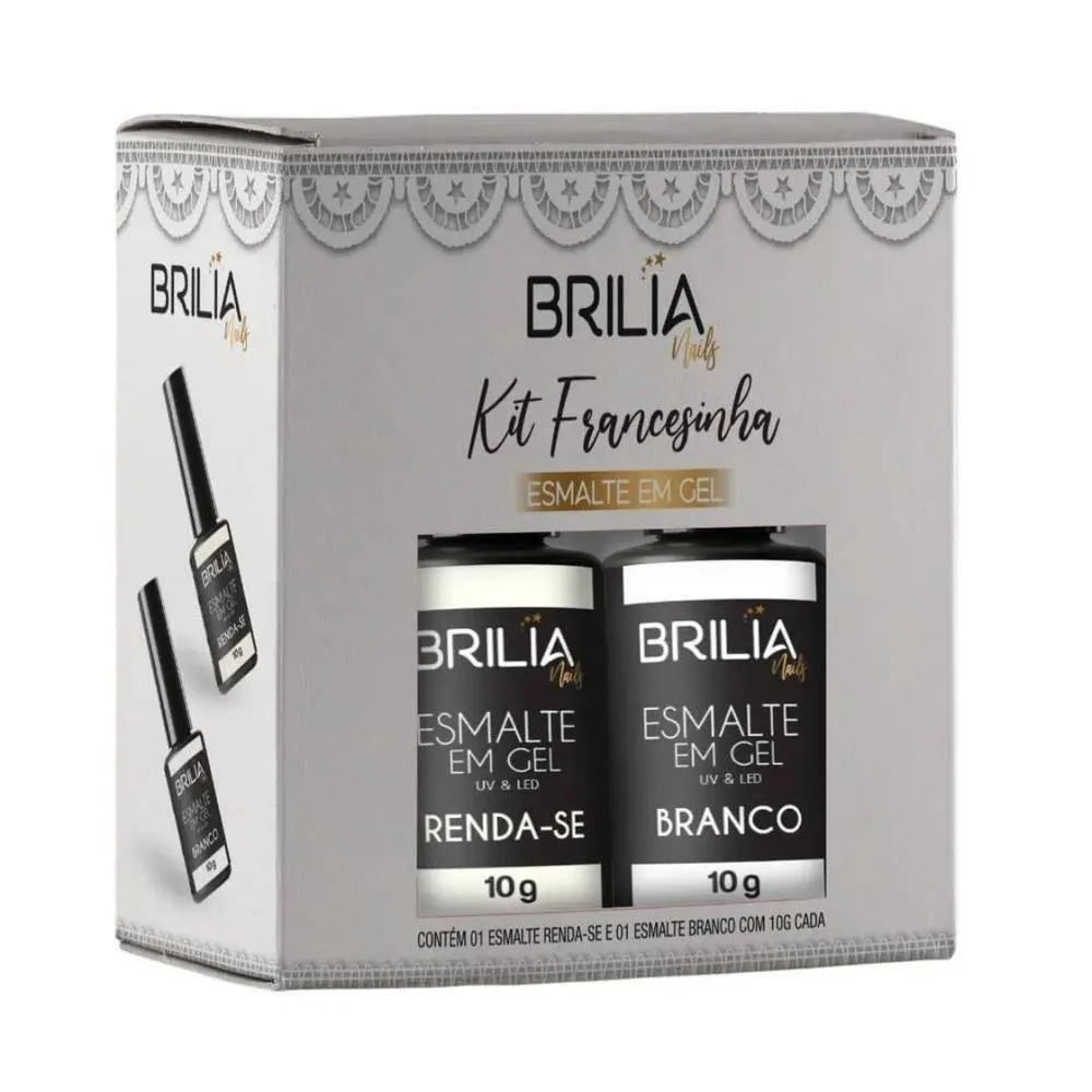 BRILIA NAIL ESMALTE EM GEL KIT FRANCESINHA - PERFORMANCE SUPERIOR