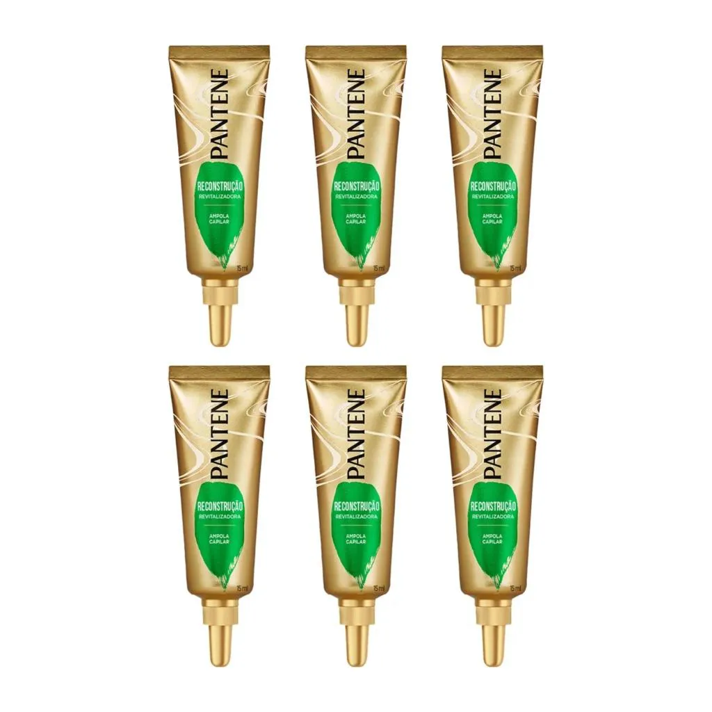 AMPOLA PANTENE RECONSTRUçãO REVITALIZADORA 15ML - KIT C/ 6UN
