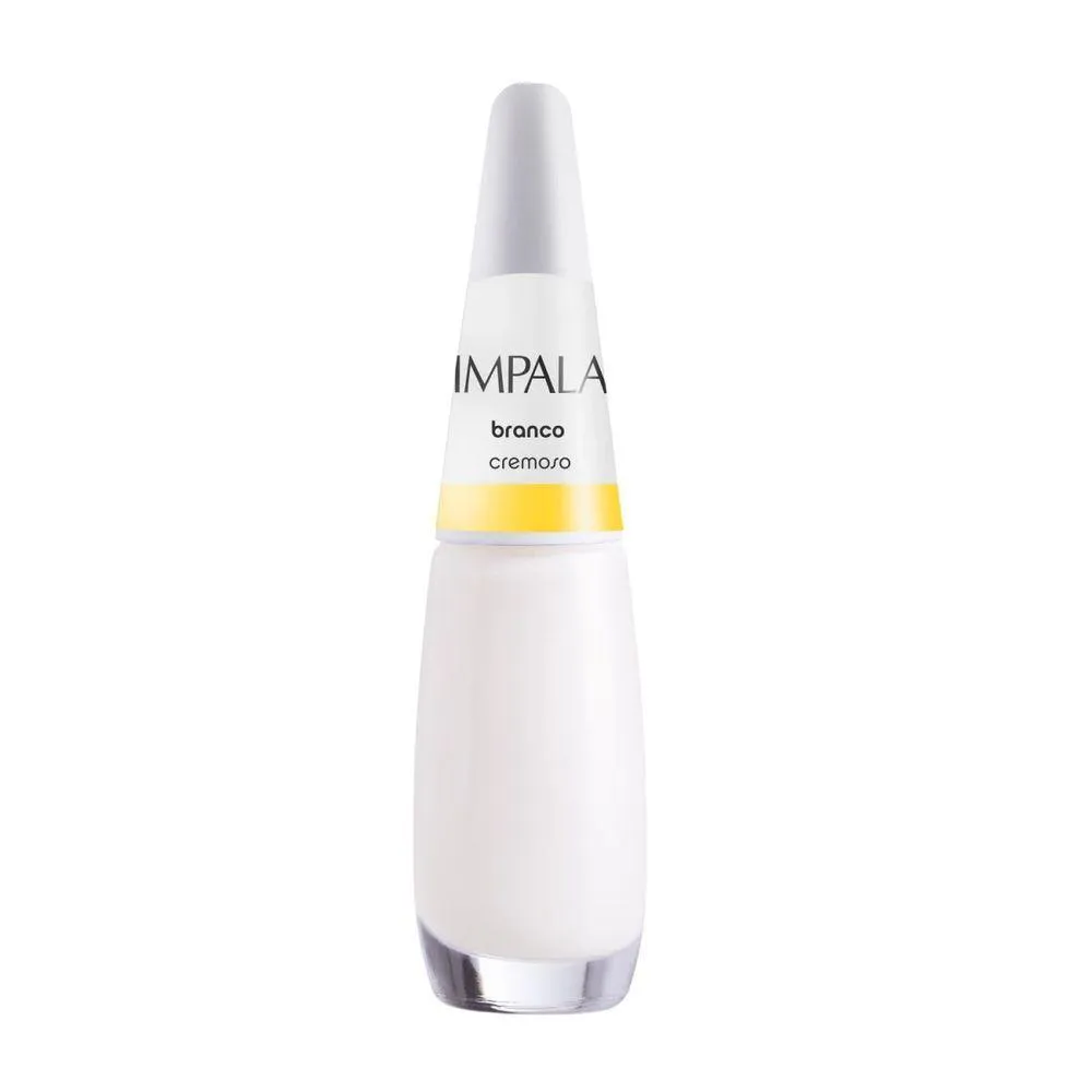 IMPALA ESMALTE A COR DA MODA CREMOSO EM ACABAMENTO COLORIDO BRANCO 7,5ML