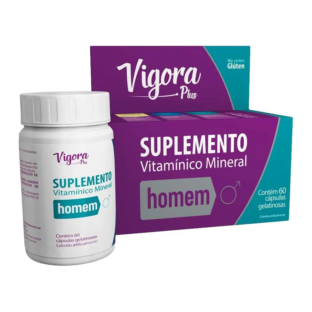 VIGORA PLUS HOMEM COM 60 CáPSULAS - PRATI