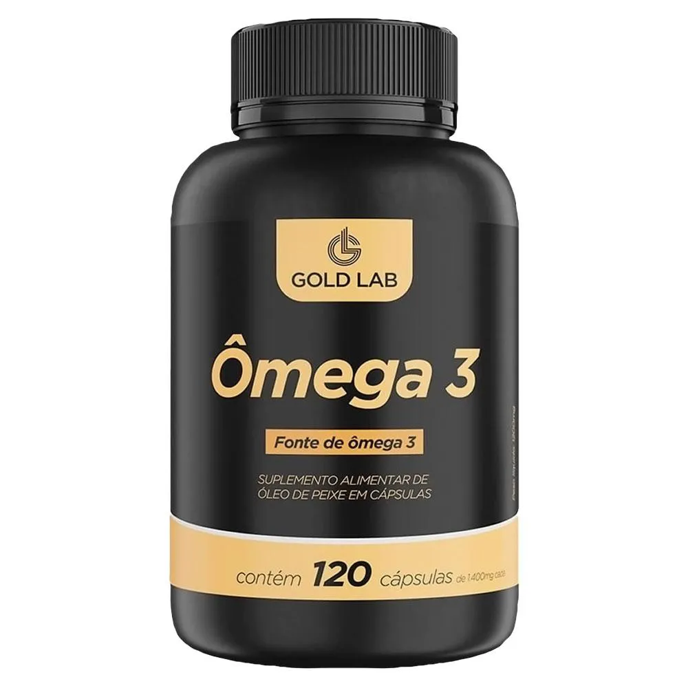 SUPLEMENTO ÔMEGA 3 1400MG 120CPS - GOLD LAB