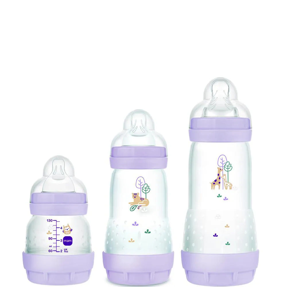 KIT MAMADEIRA MAM EASY START ANTICóLICA TRIO LILAC U Rosa