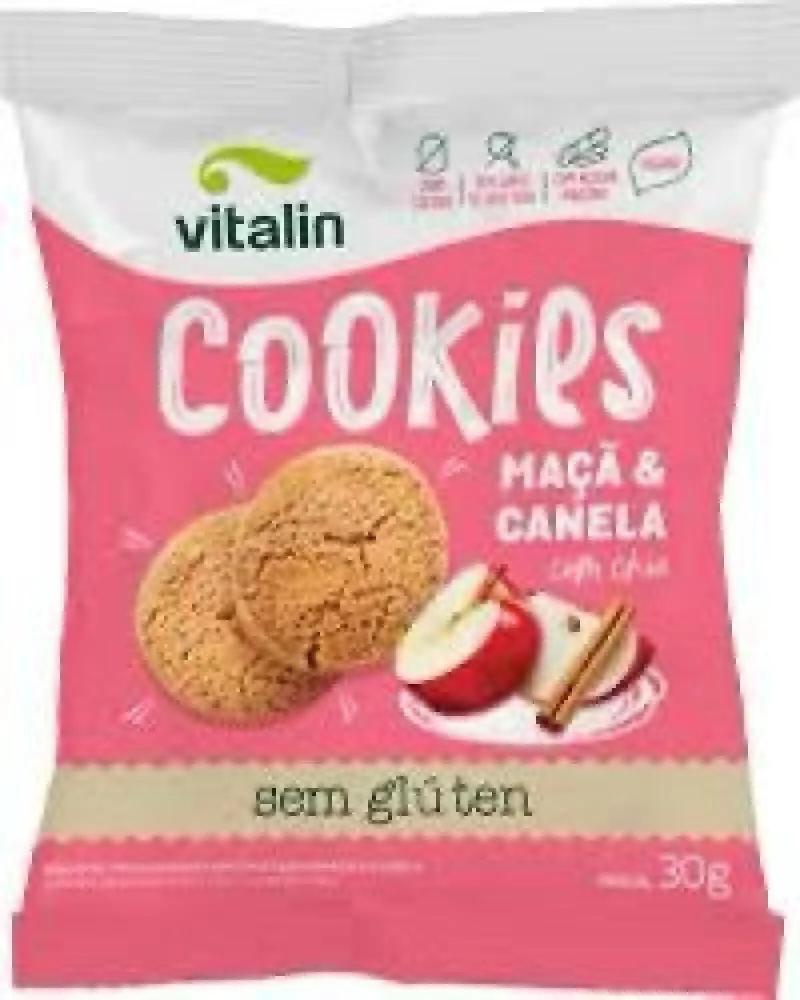 COOKIES MAçA E CANELA SEM GLúTEN VEGANO 30 G