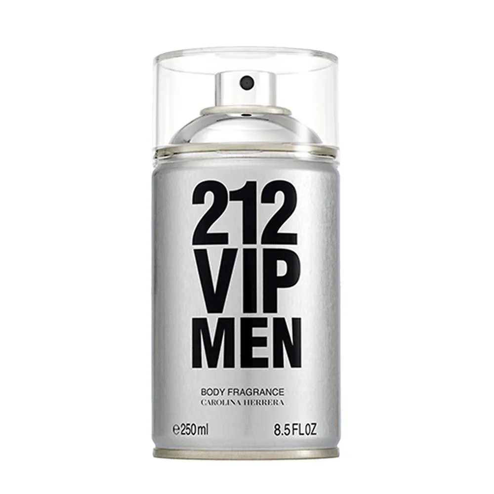 PERFUME CAROLINA HERRERA 212 VIP MEN BODY SPRAY MASCULINO 250ML
