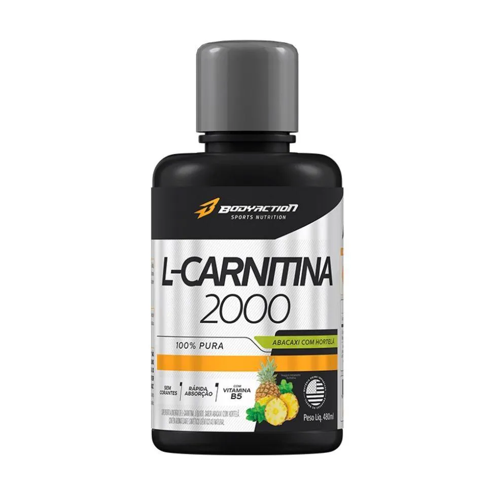 L-CARNITINE PURE 2000 (480ML) - SABOR: ABACAXI COM HORTELã