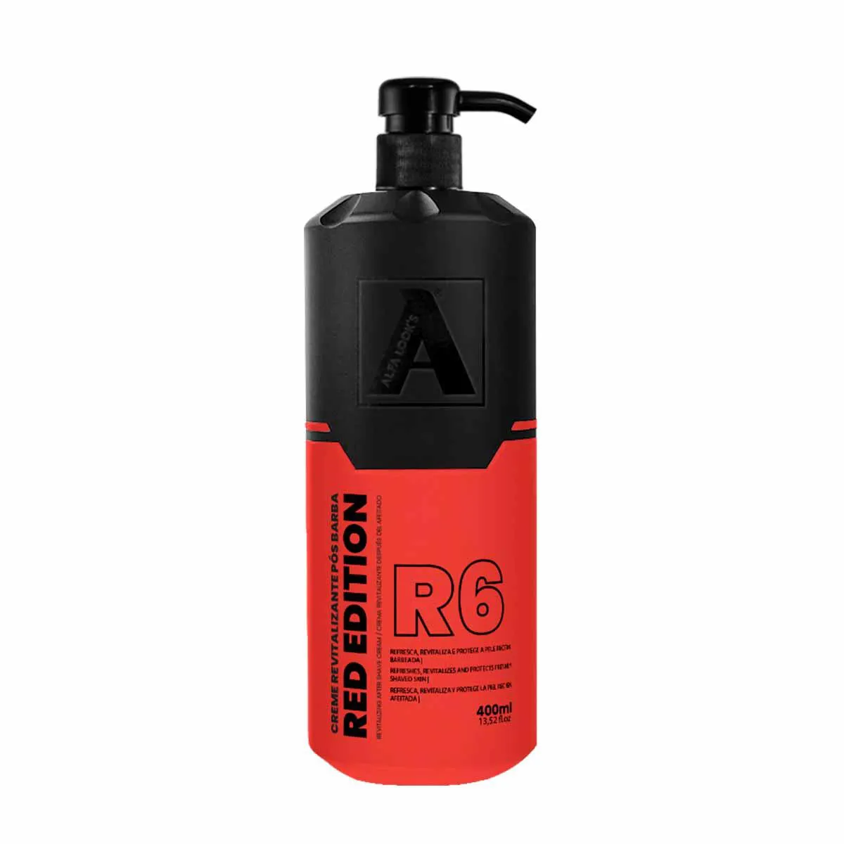 CREME POS BARBA HIDRATANTE RED EDITION R6 350ML ALFA LOOK`S