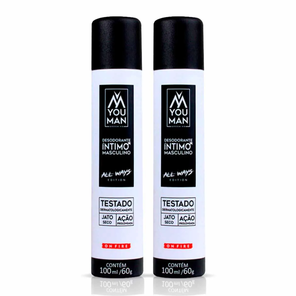 KIT 2X DESODORANTE ÍNTIMO MASCULINO ALL WAYS 100ML YOU MAN