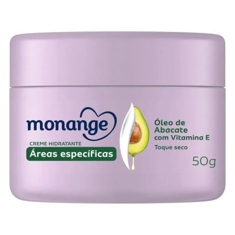 HIDRATANTE MONANGE ÓLEO DE ABACATE PELE SECA 50G